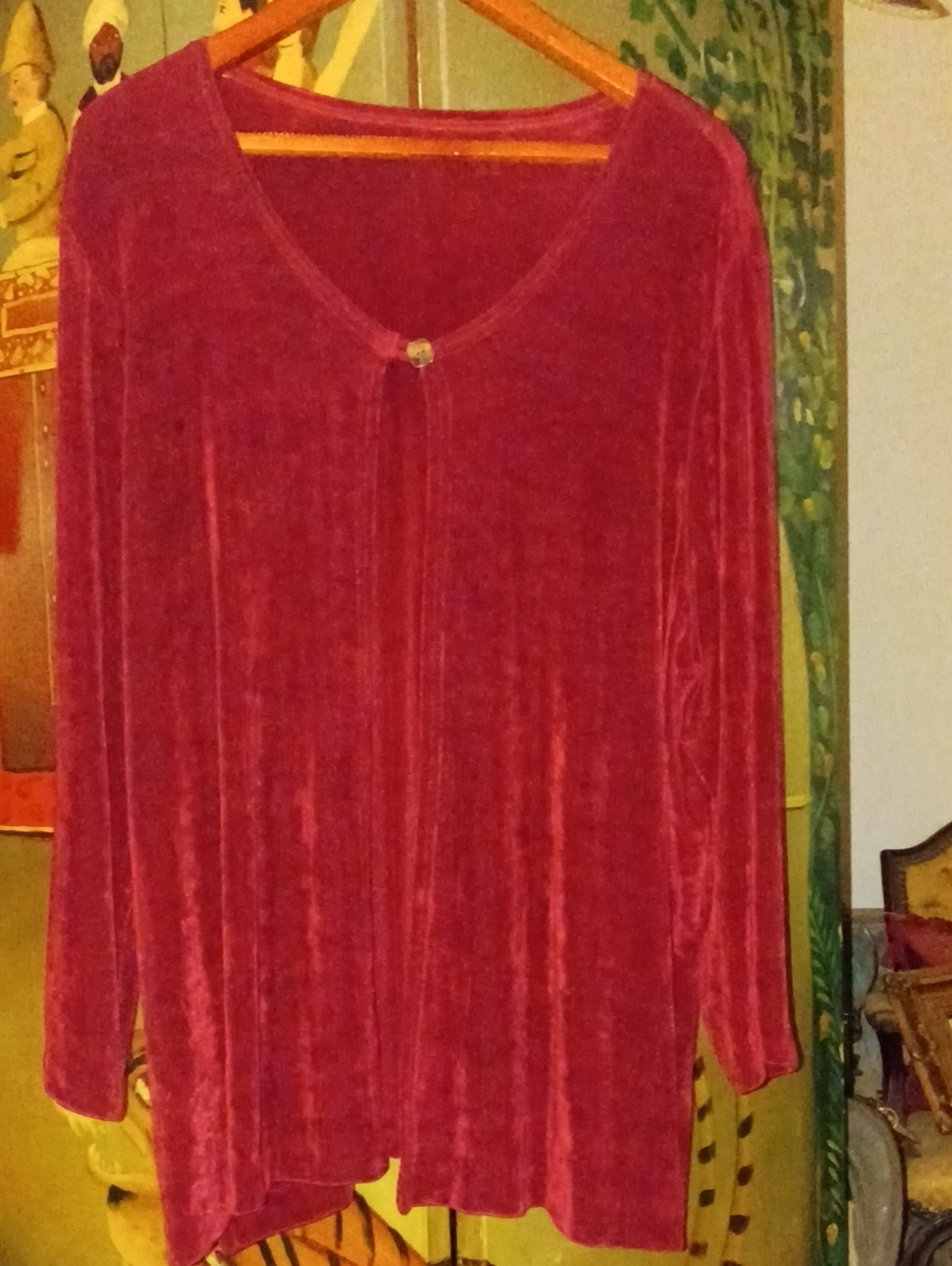 Vintage Lane Bryant Cardigan -  Burgundy